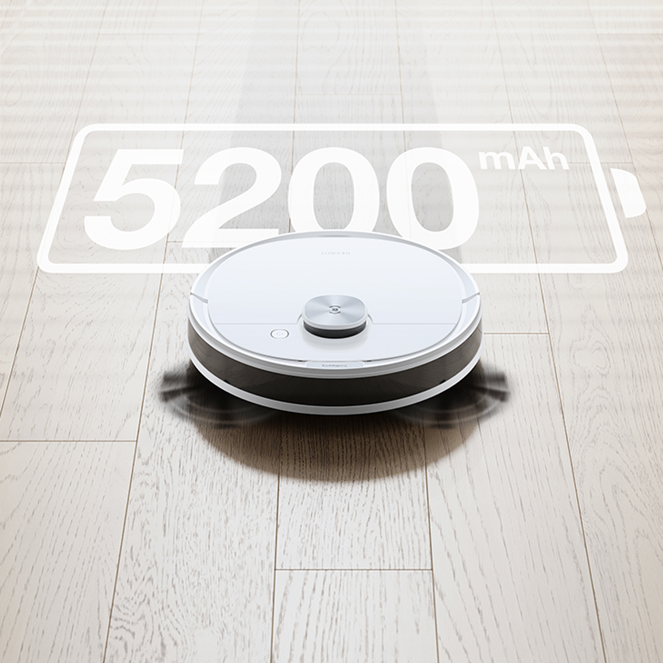 Robot Hút Bụi Lau Nhà ECOVACS Deebot N10 Kết Nối App Lực Hút 4300 Pa Phù Hợp Diện Tích 300m2, Công Suất 40 W - Hàng Chính Hãng
