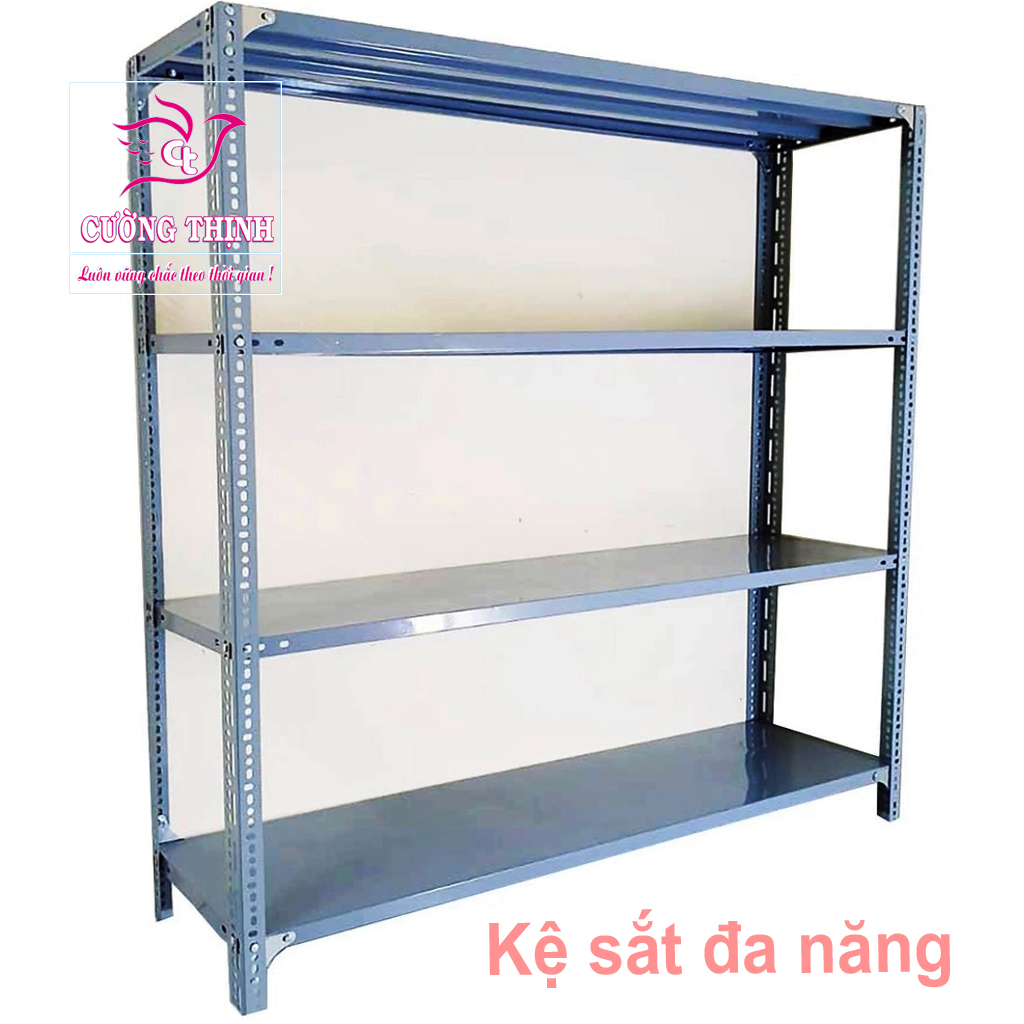 Kệ sắt Trưng bày 4 Tầng | Cao 1m2 x Dài 1m2 x Rộng 30cm, Chứa đựng đồ trong nhà