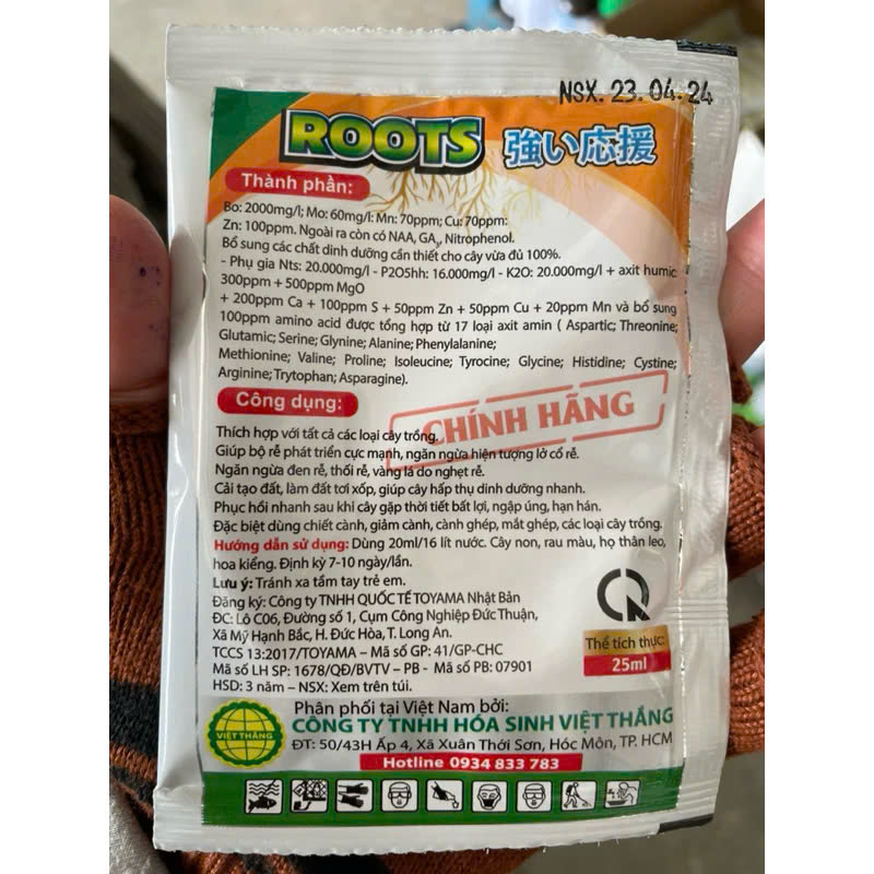 Kích rễ cực mạnh ngăn ngừa đen rễ, thối rễ, vàng lá do nghẹt rễ
