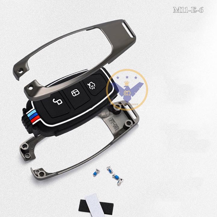 Ốp chìa khóa titan cao cấp cho xe Ford Ranger, Focus 3 nút khoá gập