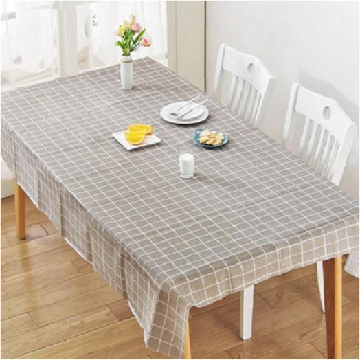 Khăn trải bàn kẻ caro vintage bằng nhựa PVC chống thấm nước, trang trí bàn ăn, Background chụp ảnh dễ thương