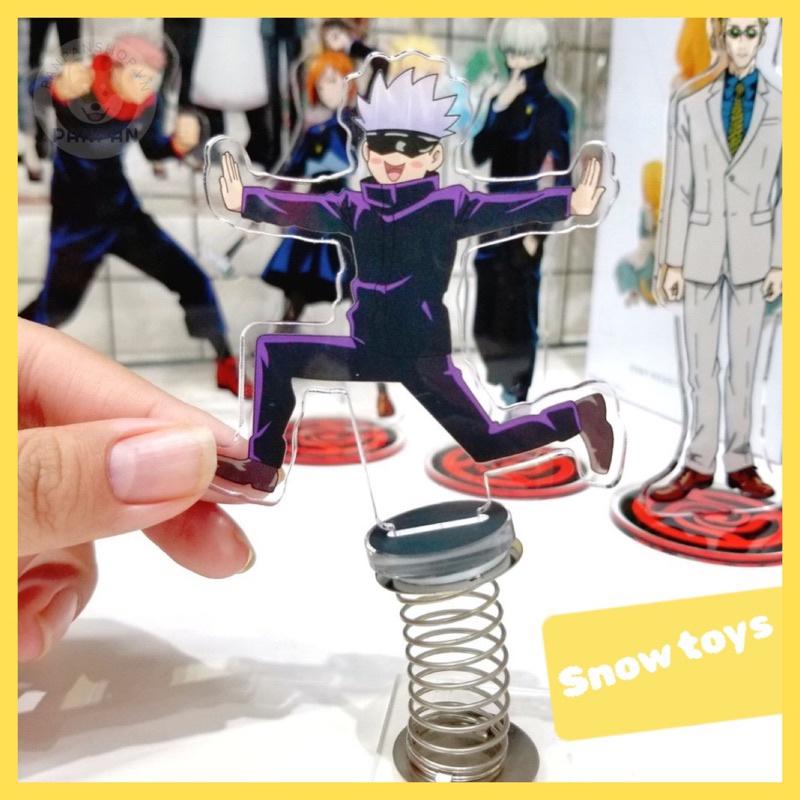 Mô Hình Tượng Standee Acrylic Mica 2 mặt Gojo Satoru Toge Inumaki lò xo lắc lư - Jujutsu Kaisen Chú thuật hồi chiến