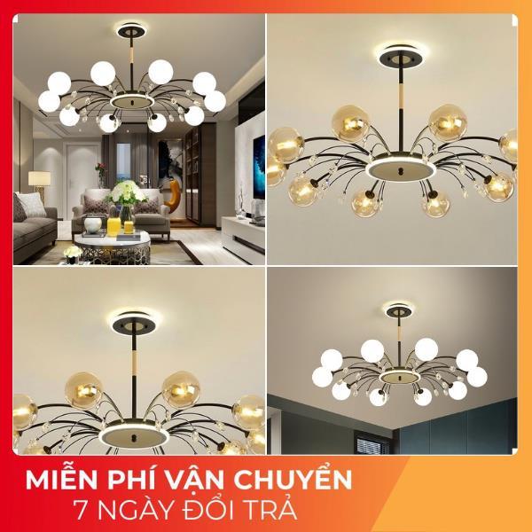 Đèn chùm hiện đại Galaxy 10 tay trang trí phòng khách Bảo hành 12 tháng Lỗi 1 đổi 1 có 3 chế độ ánh sáng