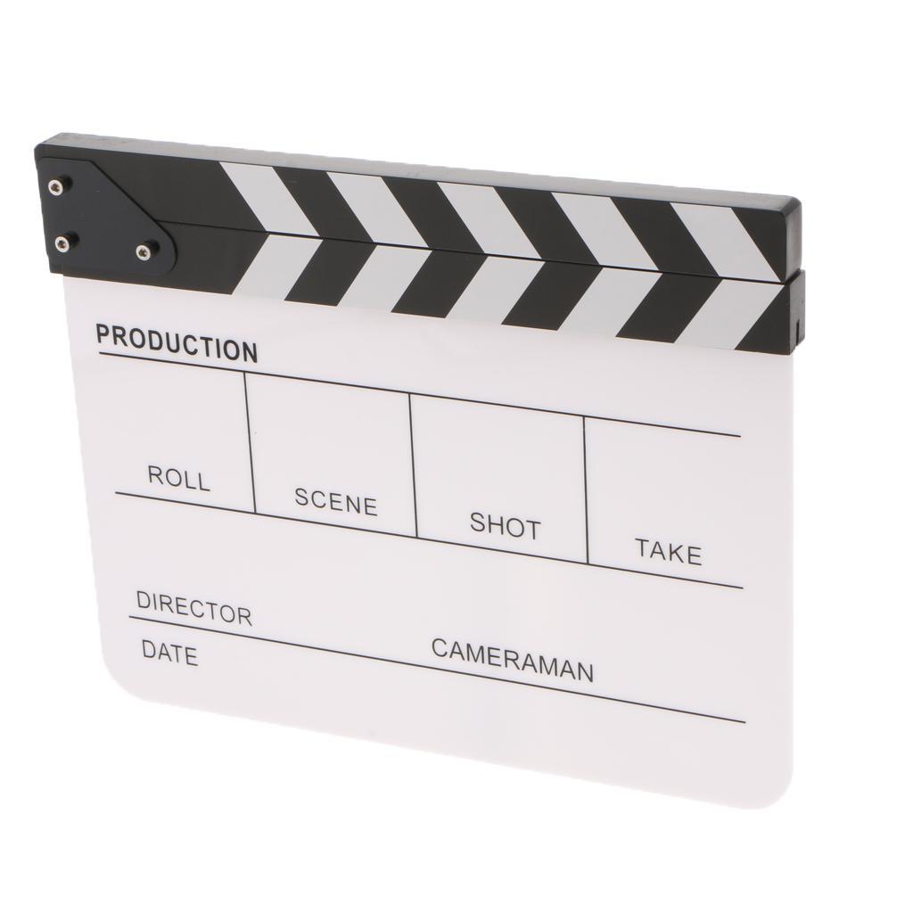 Movie Director Acrylic Dry Erase Slate Scene Prop Clapboard English
