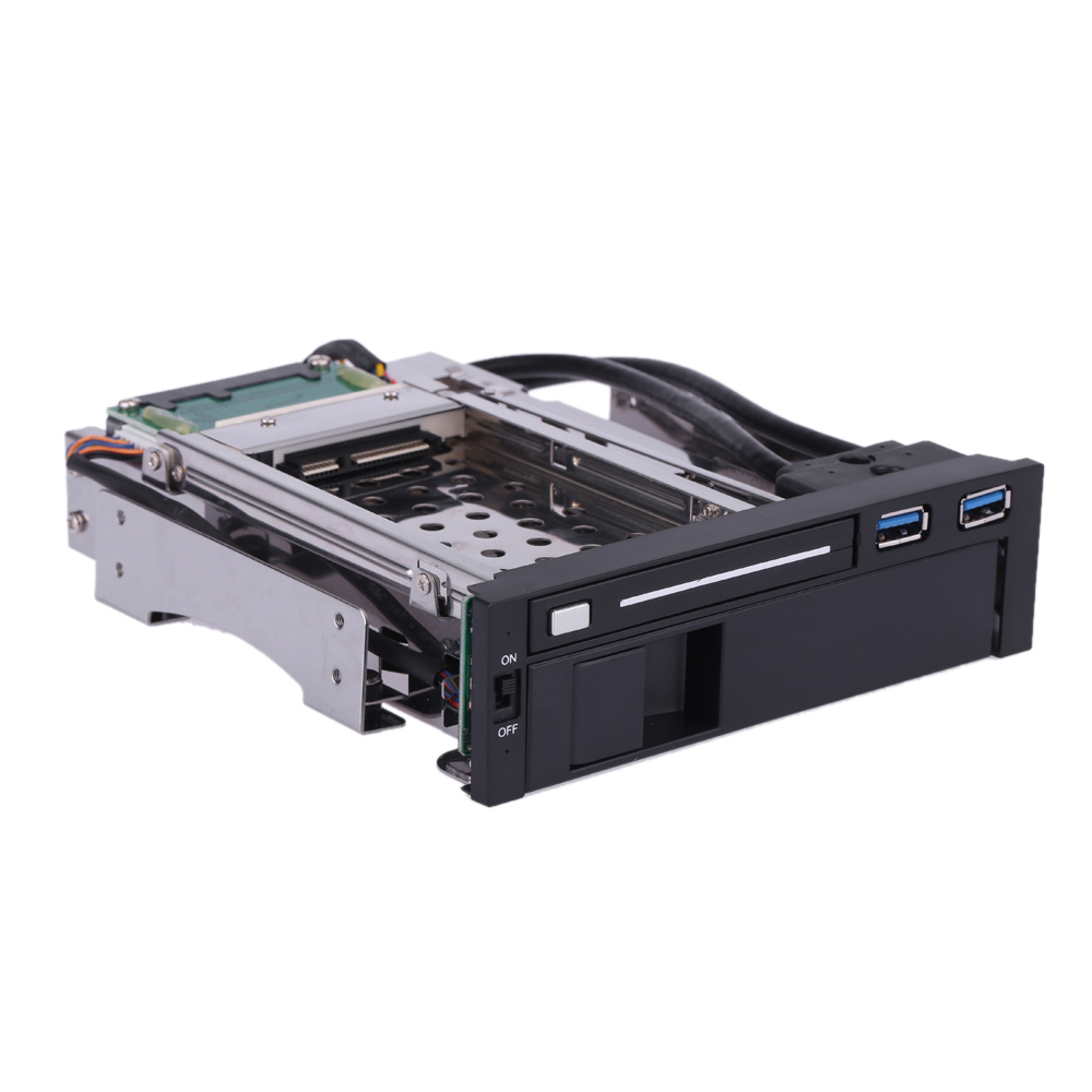 Ổ Cứng HDD & SSD Dual Bay 3.5 Inch Khay Caddy Có Đế Gắn Với Giá Đỡ Di Động 2.5 Inch SATA Iii