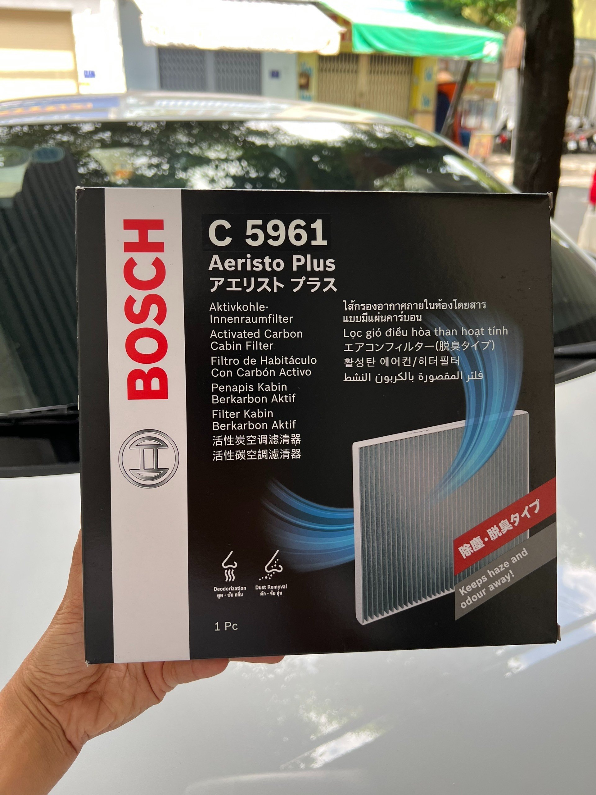 Lọc Gió Điều Hòa Than Hoạt Tính / BOSCH / Aeristo Plus / C5961 Dành Cho Xe Mazda CX5 (11- ), Mazda 3 ( 13- 18)