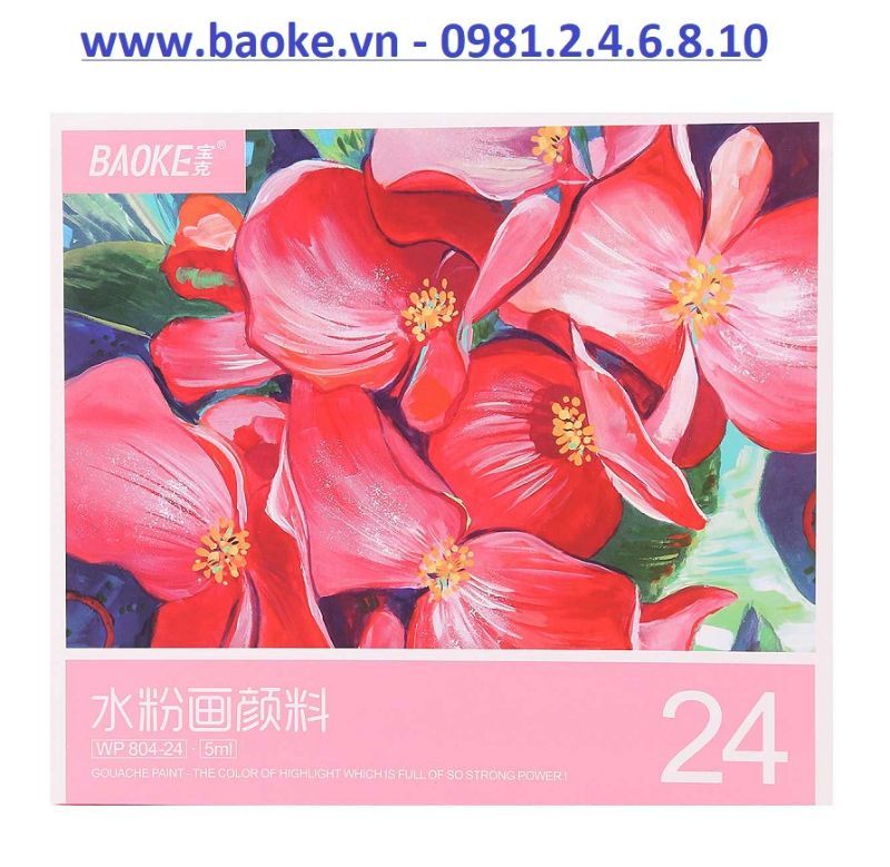 Màu nước Acrylic 24 màu Baoke 804 - 24