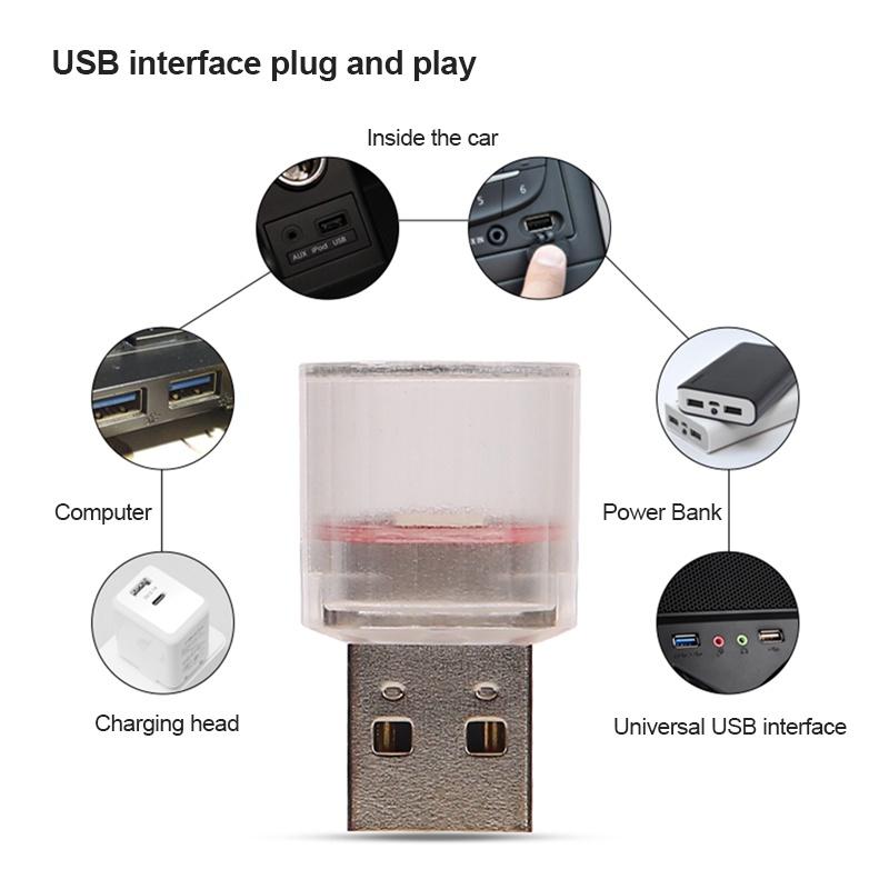 Đèn Led USB Mini Trang Trí Nội Thất Xe Hơi Thông Dụng