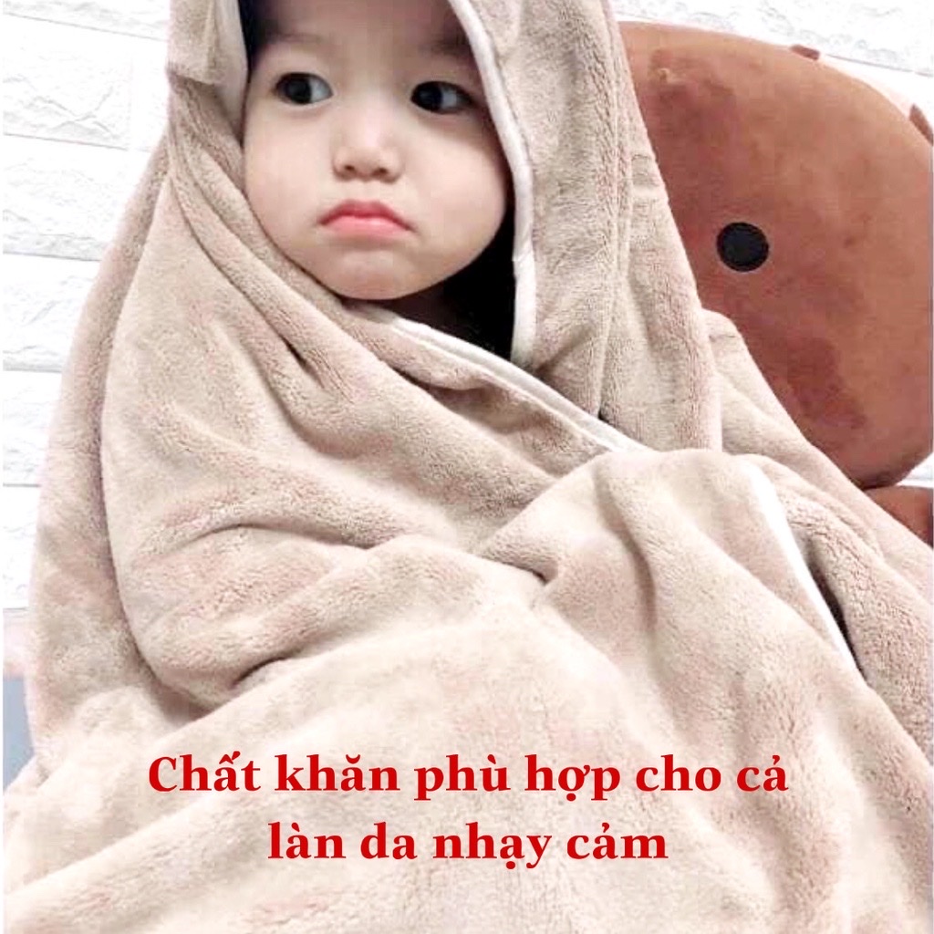 Khăn tắm siêu mềm mịn lông cừu Hàn Quốc 140 x 70cm ,chống thấm tốt ,dày mềm mịn ,loại vải cao cấp