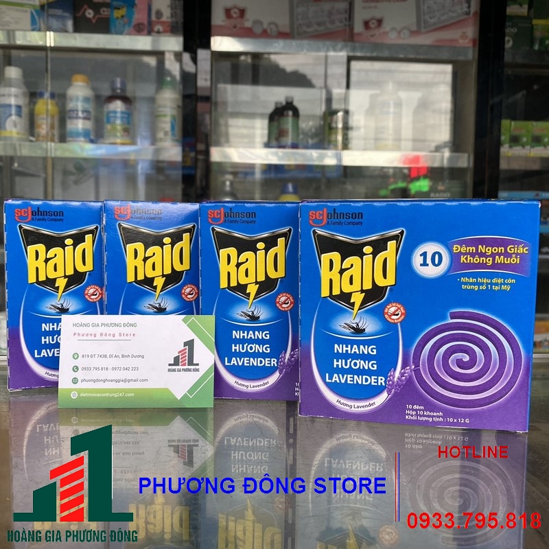 Nhang thơm đuổi muỗi Raid