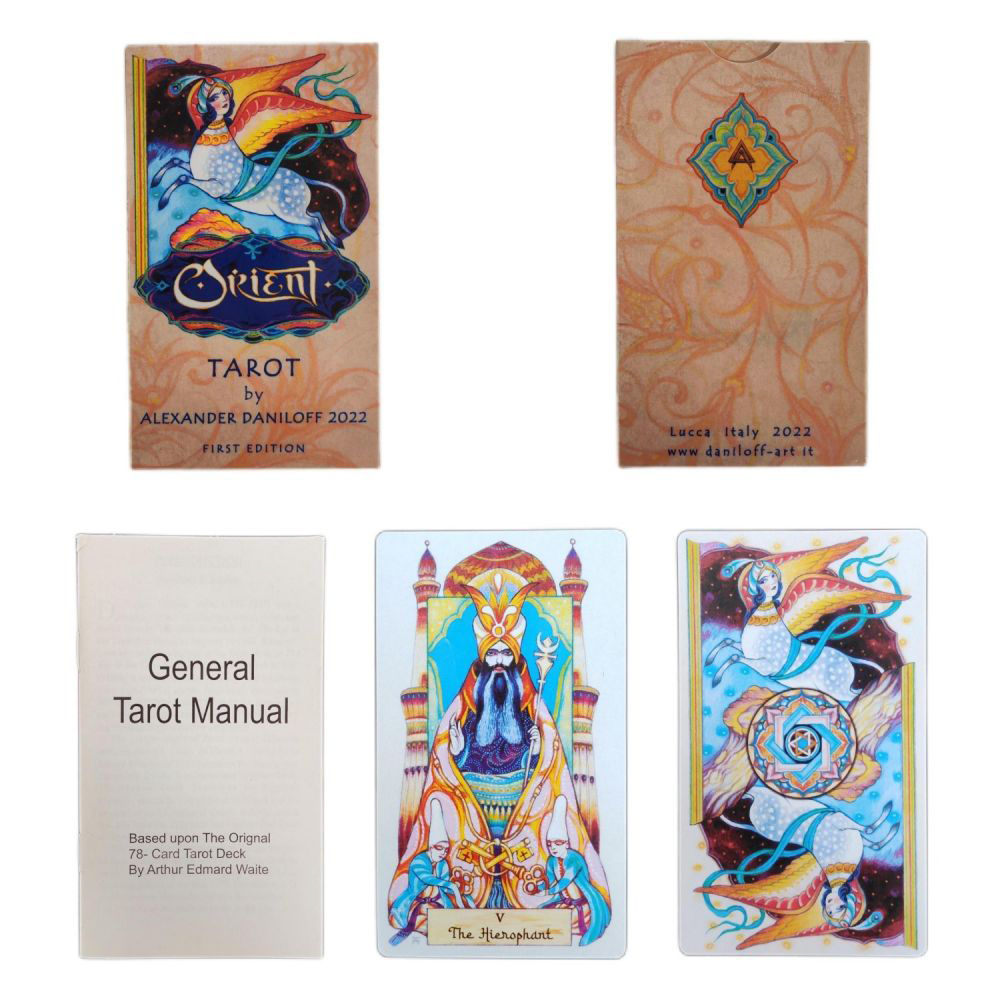 [Size Gốc] Bộ Bài Orient Tarot 78 Lá Bài 7x12 Cm Tặng Đá Thanh Tẩy