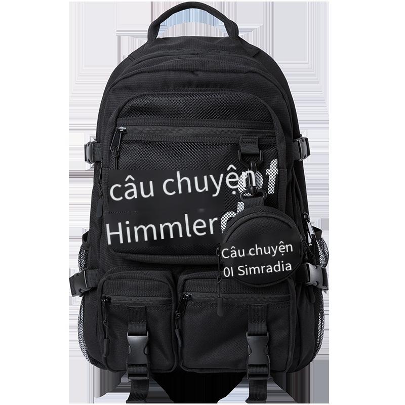 Phong cách mới nhất xu hướng đường phố mới ba lô nam công suất lớn thời trang ins ba lô túi máy tính đa chức năng túi du lịch