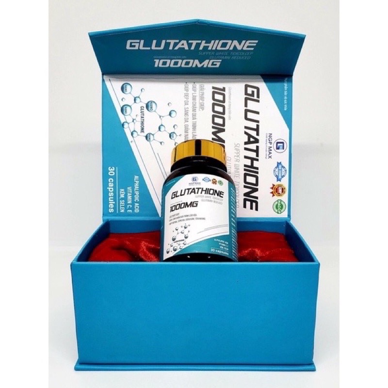 Viên Uống Trắng Da GLUTATHIONE 1000 MG DR.SKINCARE - Hộp 30 viên - Làm đẹp da, trắng da, mờ nám