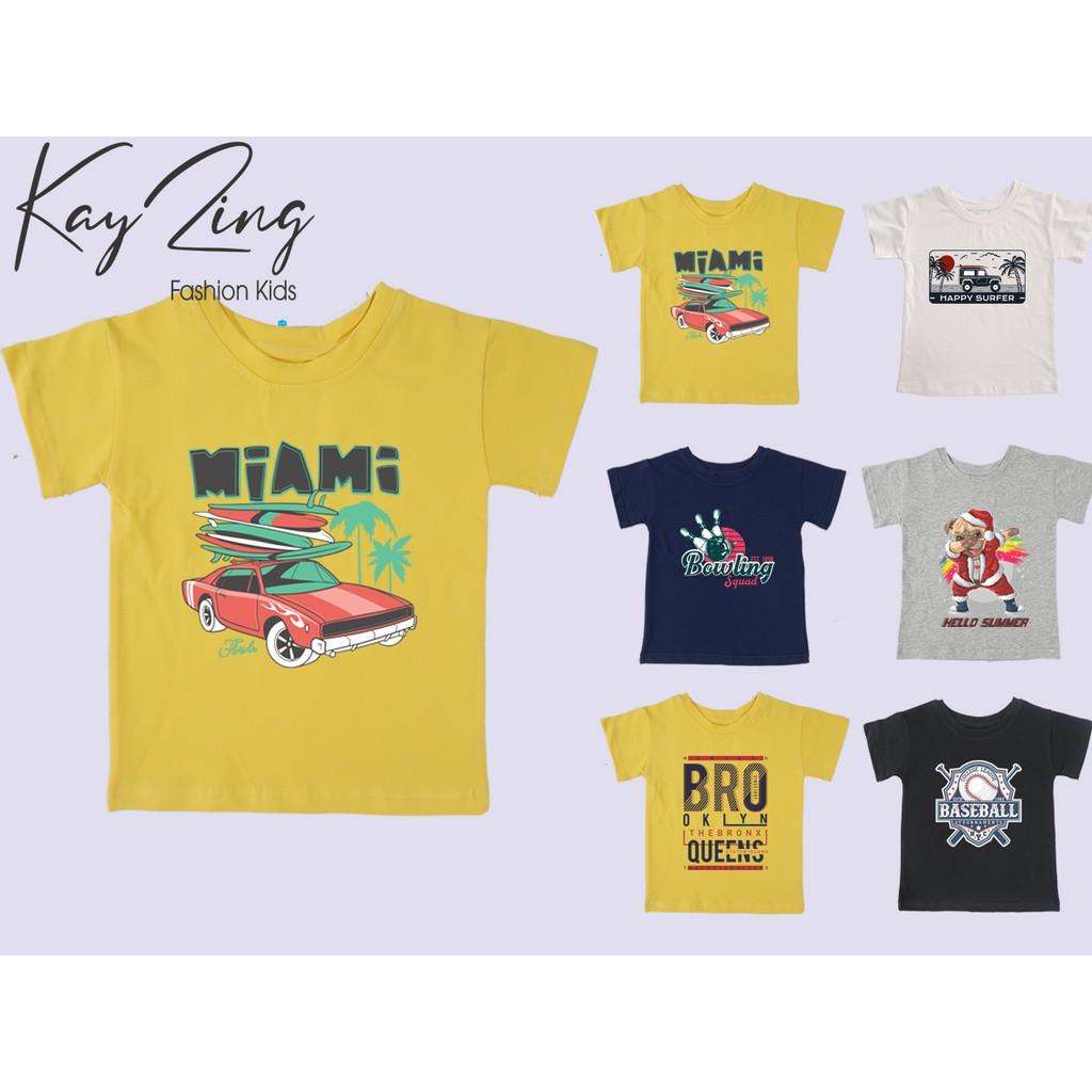 Áo thun trẻ em nam cotton 100% các màu : Mã 051