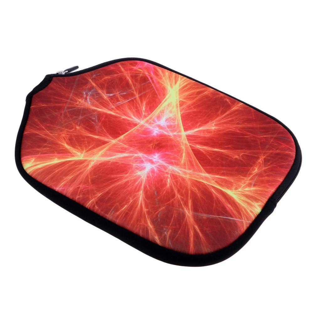 2pc Soft Neoprene Pickleball Paddle Cover Zipper Sleeve Protective Case