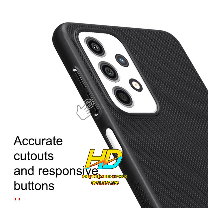 Ốp Lưng Chính Hãng Nillkin Dành Cho Samsung A13 4G Dạng Sần , Không Bám Vân Tay, Không Trơn Trượt - Hàng Chính Hãng