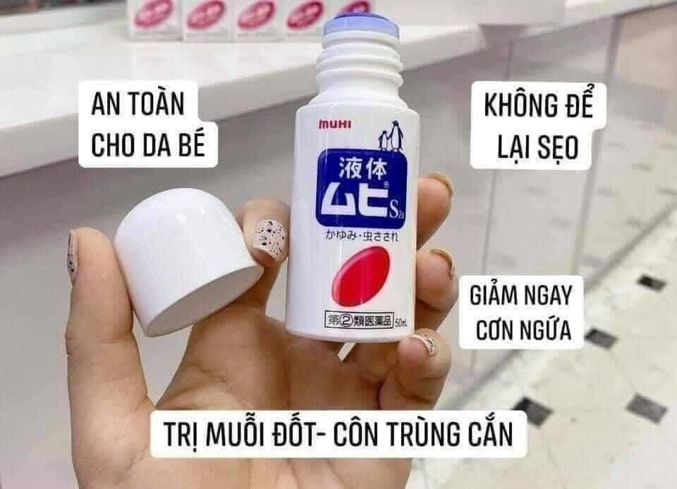 Lăn  Muỗi Đốt Muhi Nhật Bản cho bé 50ml ( không xuất hóa đơn đỏ )