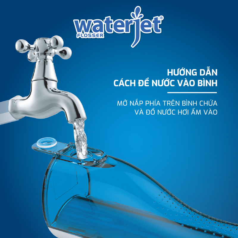 Máy tăm nước không dây Waterjet Flosser Cordless Maxi