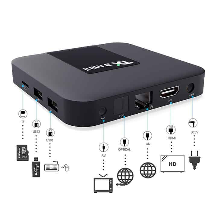 TX3 mini mới có bộ điều khiển giọng nói tiếng việt hỗ trợ bluetooth 2G Ram 16G Rom Tìm kiếm giọng nói cử chỉ cài sẵn chương trình tivi và xem phim HD miễn phí vĩnh viễn - Hàng nhập khẩu