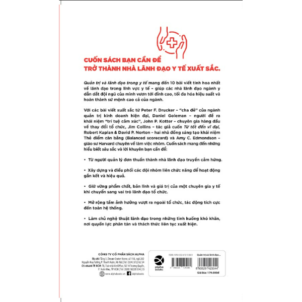 Quản Trị Và Lãnh Đạo Trong Y Tế – 10 bài học biến chuyên gia giỏi thành lãnh đạo xuất sắc