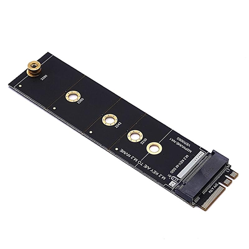 Không dây M.2 A/E KEY SLOT TO M.2 M KEY WiFI FILE FITAPTER tương thích cho cổng SSD NVME PCI Express