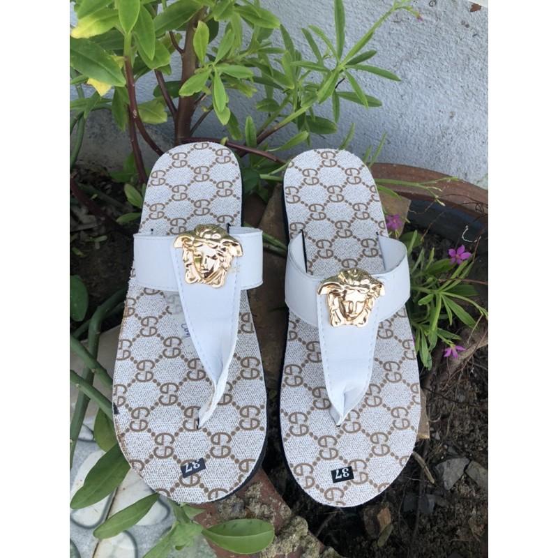 Sandal dongnai dép quai kẹp nữ ( đế k mờ gg quai trắng ) size từ 35 nữ đến 40 nữ size khác nhắn tin chọn thêm