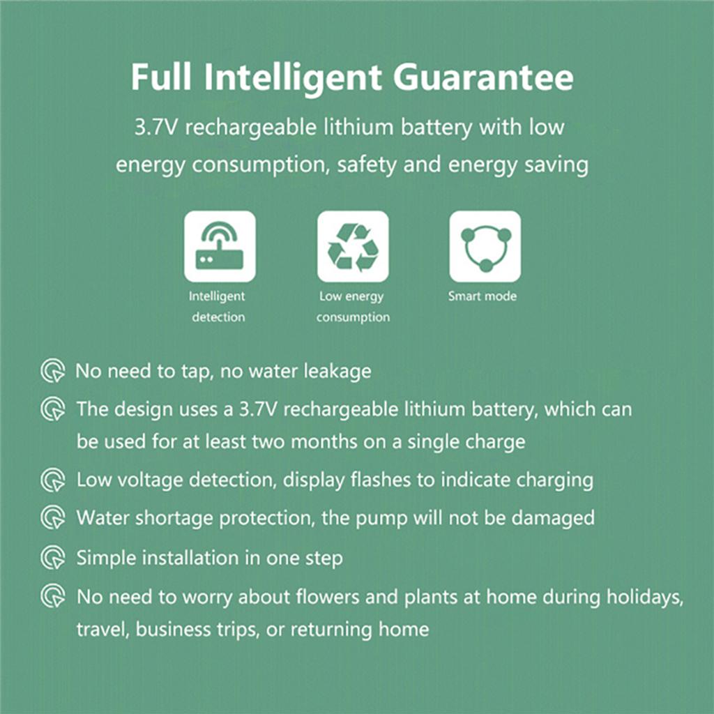 Garden Automatic Drip Irrigation System, Plant Water Pump Timer Tool,Precise Watering for Garden Patio