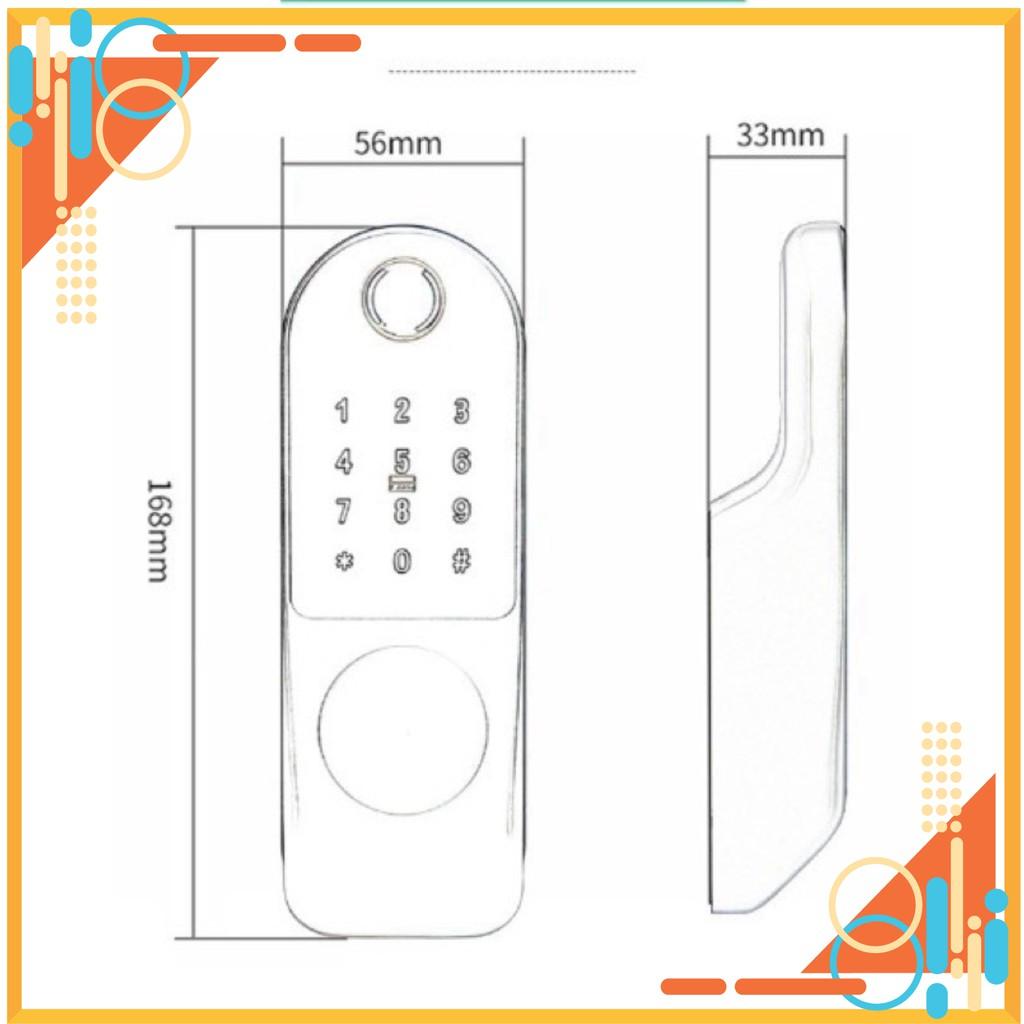HiLock07 - Bộ khoá cửa 5 chức năng mật khẩu thẻ từ vân tay, khoá cơ, thông qua wifi Bluetooth, cổng hilock