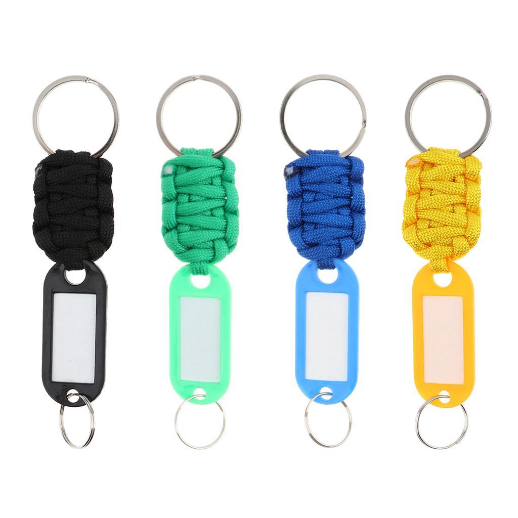 Paracord Lanyard Keychain Carabiner Survival Kit Ring