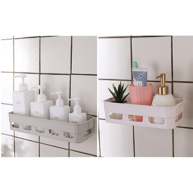 Giá kệ treo tường chữ nhật, Mốc dán tường chịu lực đa năng bằng Nhựa ABS -Size Lớn