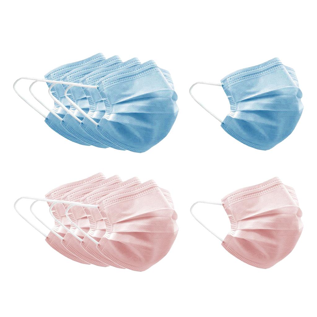 10pcs Disposable Face Cover 3 Layers Dust Proof Air Pollution Protection Mouth Cover