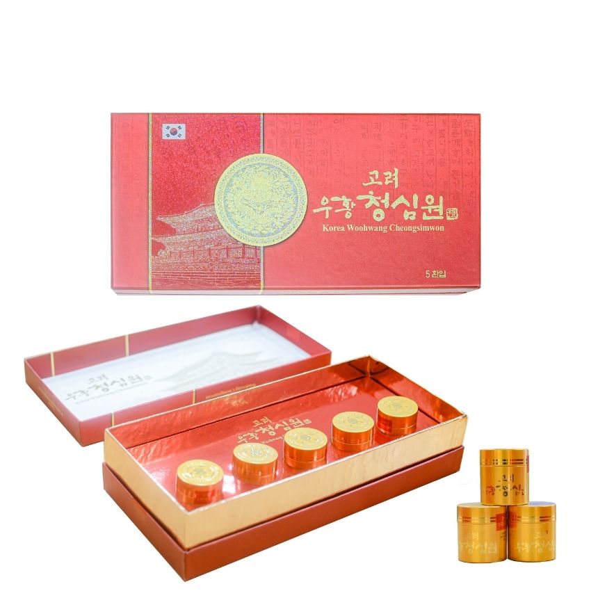 Ngưu Hoàng Thanh Tâm Hộp 5 viên - Phòng Ngừa Tai Biến Và Đột Quỵ Hộp Giấy