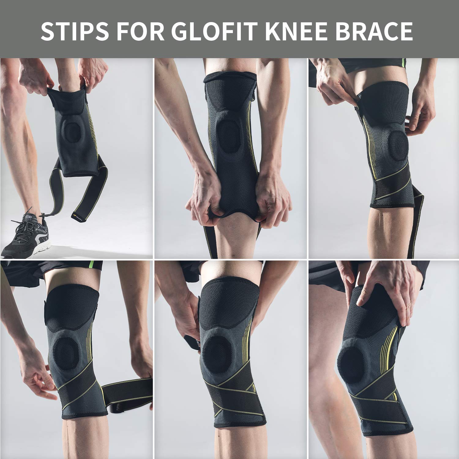 Băng Bảo Vệ Khớp Gối 360º Glofit GFHX022 (Knee Brase Pro)  - Một Chiếc