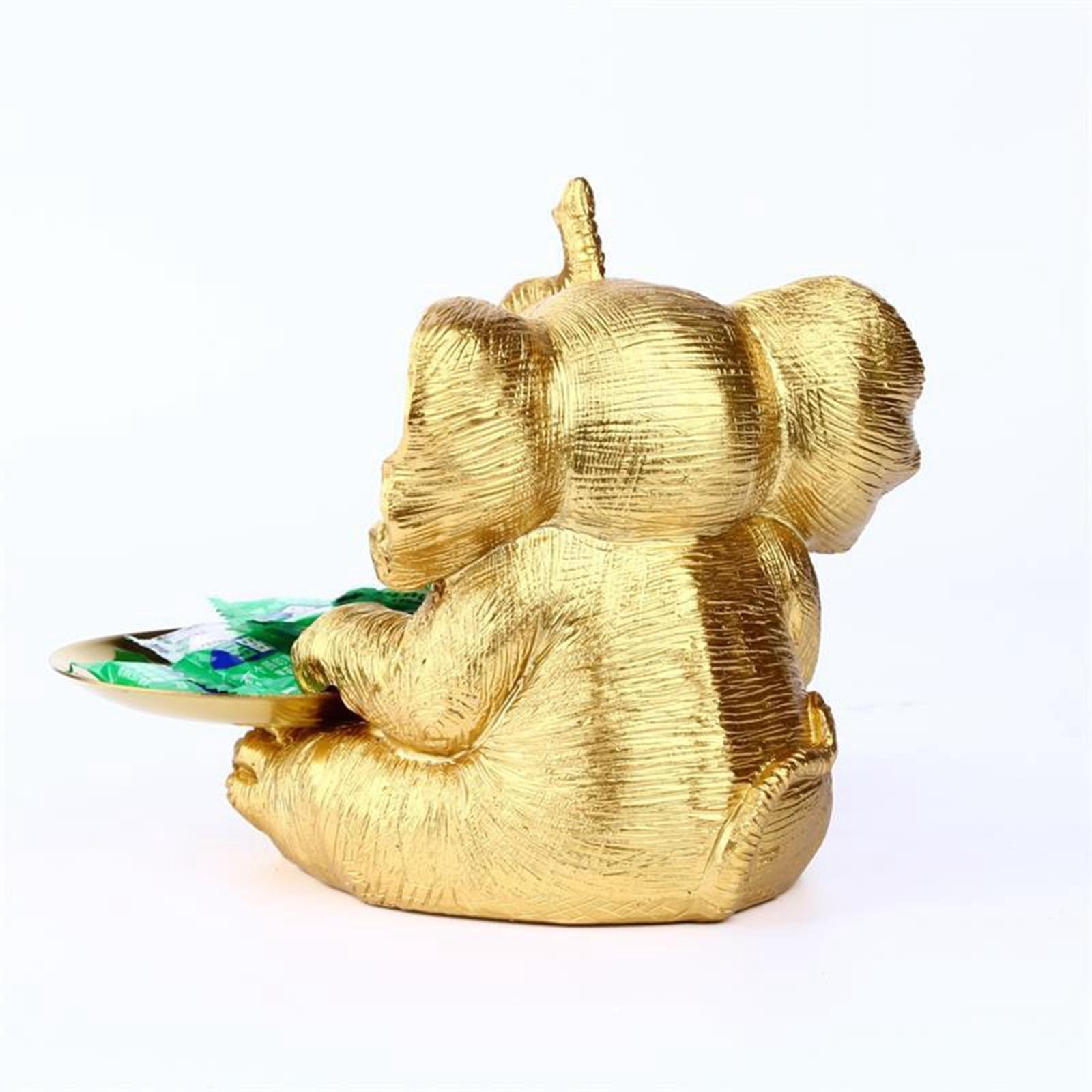 Adorable Animal Statue Keys Holder Room Ornaments Dish Figurine