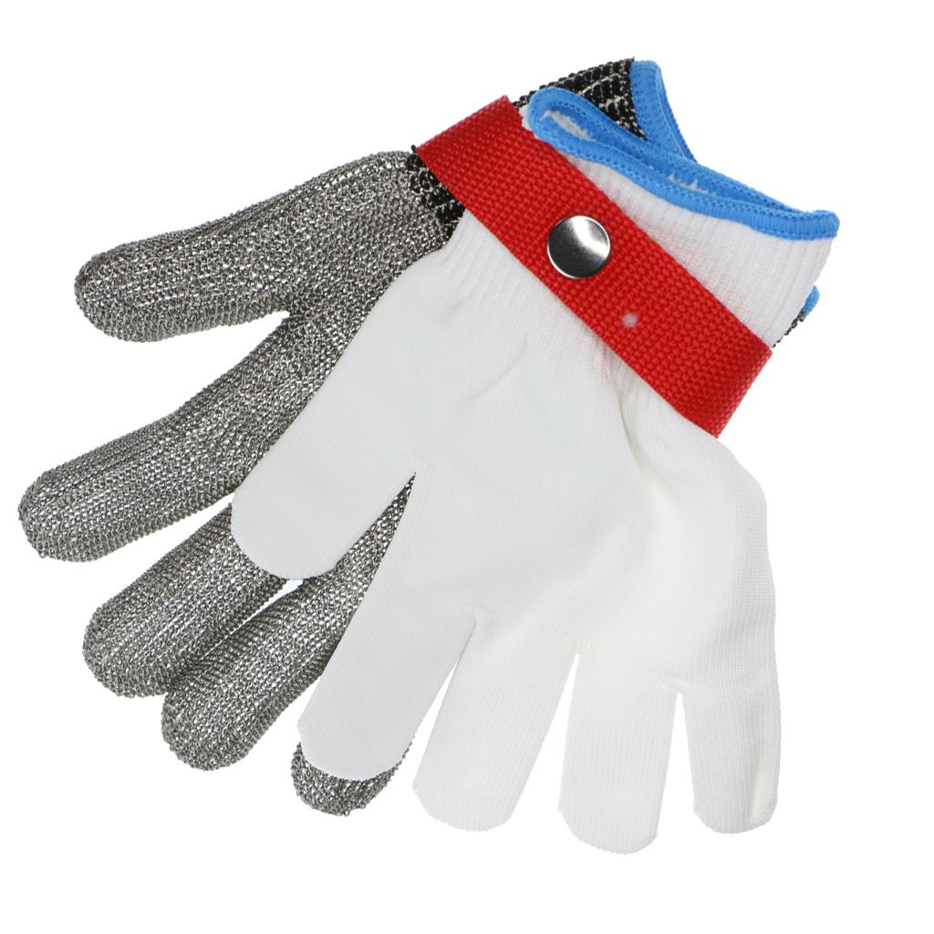 1 Pair Work Glove Safety Cut Proof Stab Resistant Metal Mesh Butcher Gloves