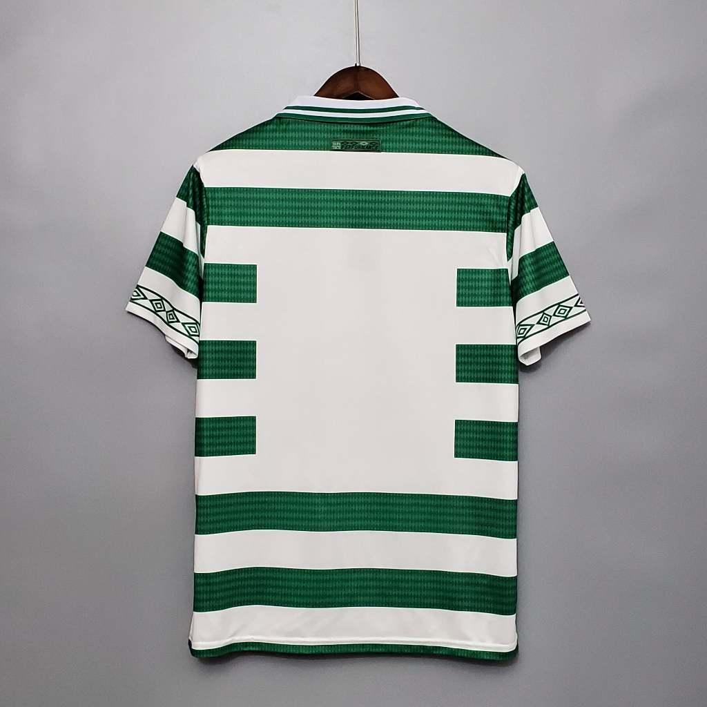 Áo Bóng Đá Retro Celtic 1998 - Sân Nhà bản cao cấp vải Cotton Polyester