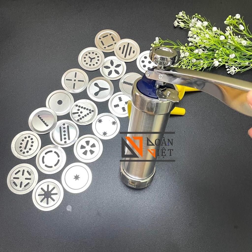 Dụng cụ tạo hình BÁNH COOKIES, KHUÔN NHẤN BÁNH QUY - INOX. Dụng cụ làm bánh chuyên nghiệp