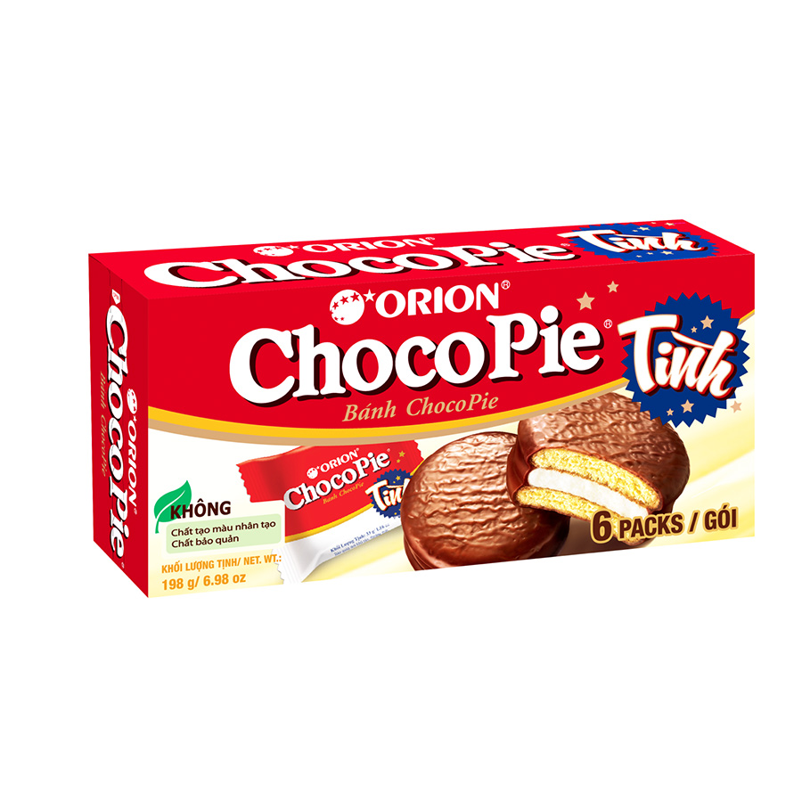 Hộp 6 gói bánh Orion CHOCOPIE TÌNH vị truyền thống (198G)