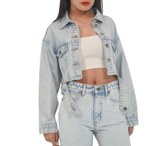 Áo khoác nữ  A5 + quần bò cá tính , dáng đứng, chất liệu cotton 100% chĩnh hãng thương hiệu Samma Jeans