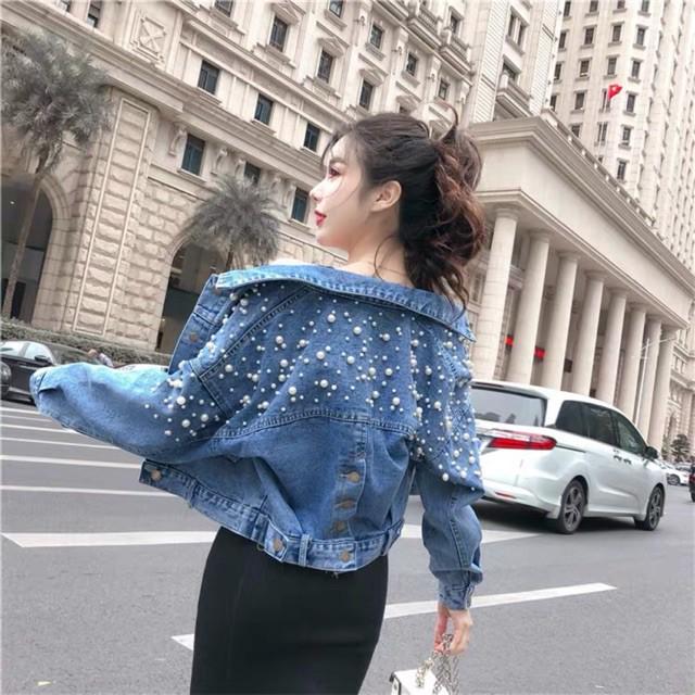 Áo bò lửng đính ngọc thời trang cá tính sang chảnh