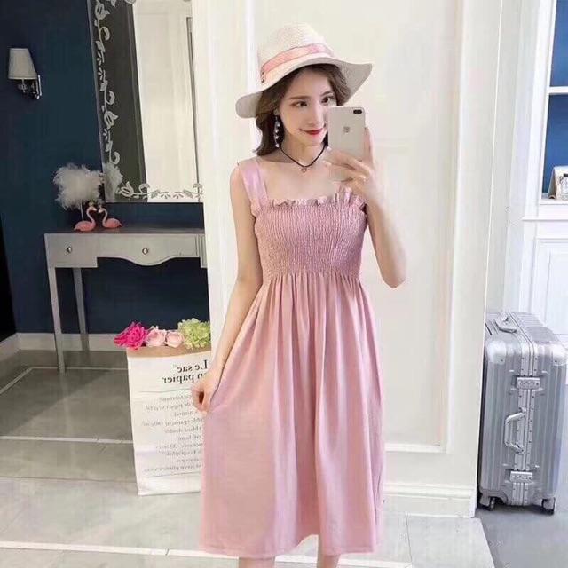 VÁY BẦU XINH 2 DÂY
