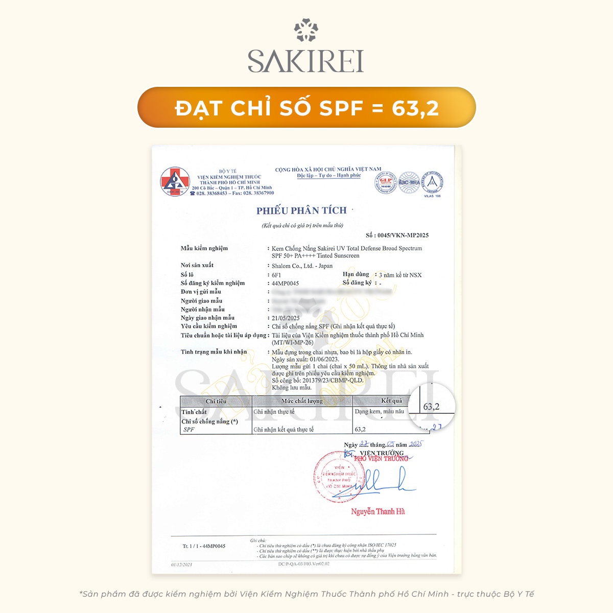 Combo 2 Chống nắng vật lý bảo vệ da Sakirei UV Total Defense Broad Spectrum SPF 50+ PA++++ 50ml
