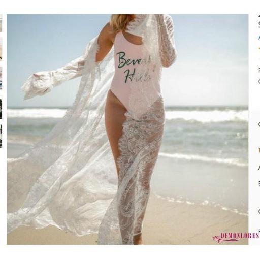Áo khoác voan dáng dài mặc ngoài bikini phong cách boho thời trang quyến r