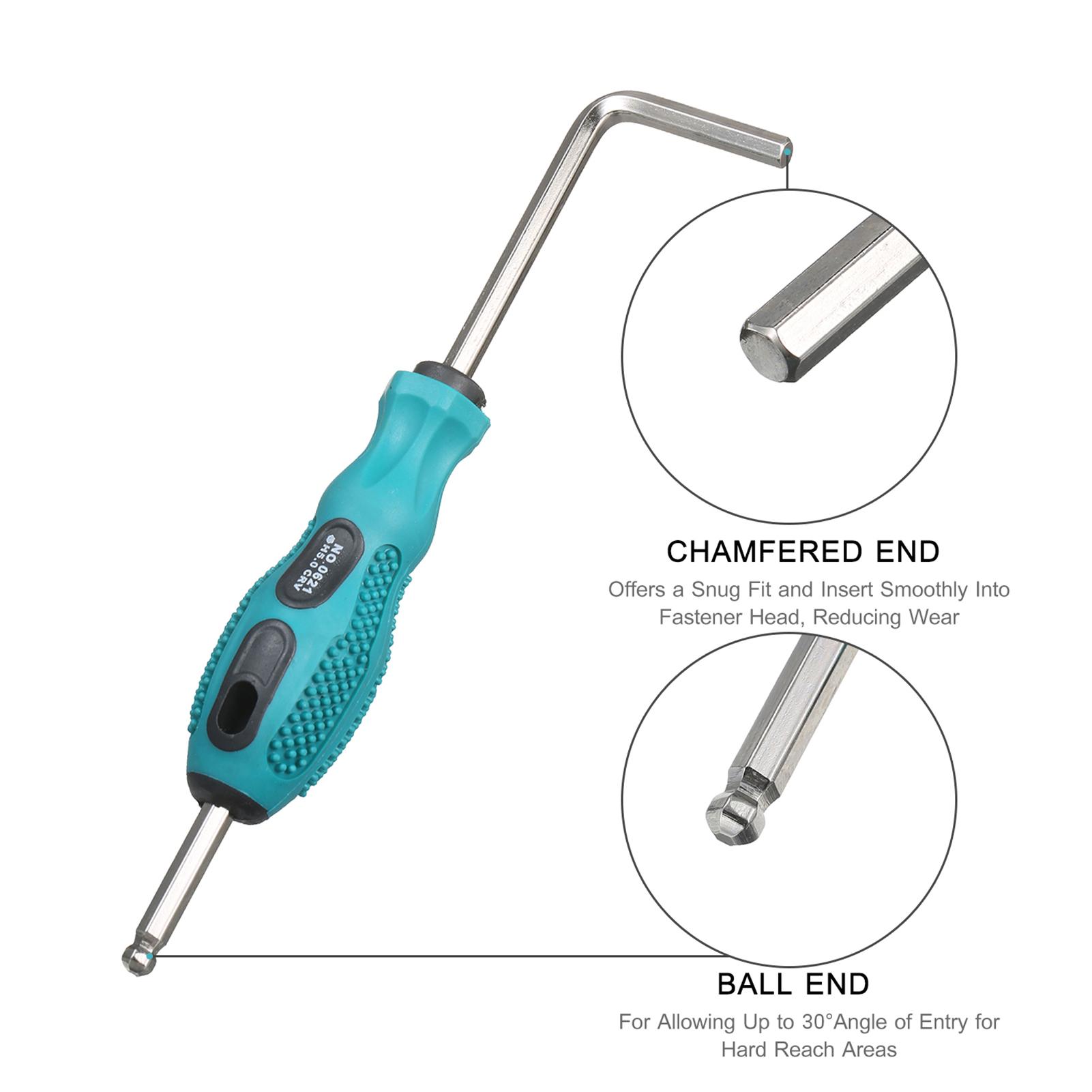 Allen Wrench Set Torx Wrench and Long Arm Ball End Hex Wrench Set Chrome Vanadium Steel Industrial Grade Metric L-Key