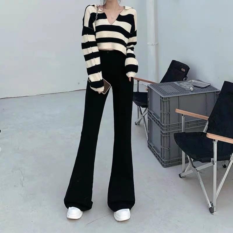 QUẦN ỐNG LOE VẢI SIÊU CO GIÃN HACK DÁNG SEXY