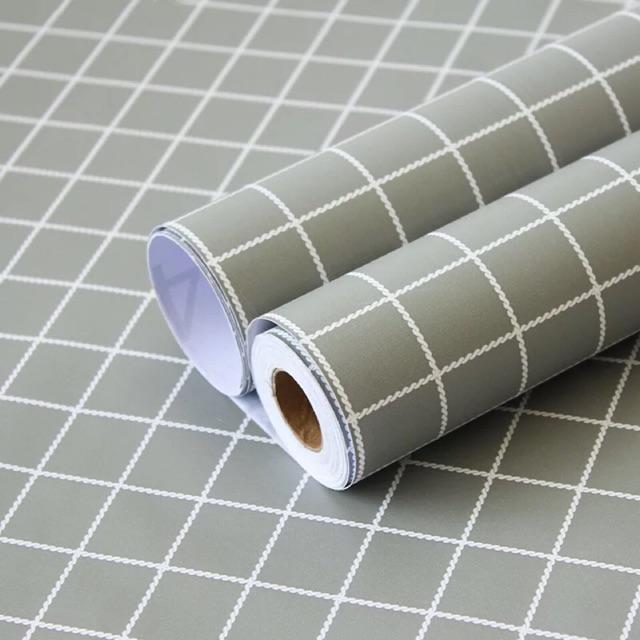 10M giấy dán tường kẻ ô đủ màu keo sẵn khổ 45cm chống nước