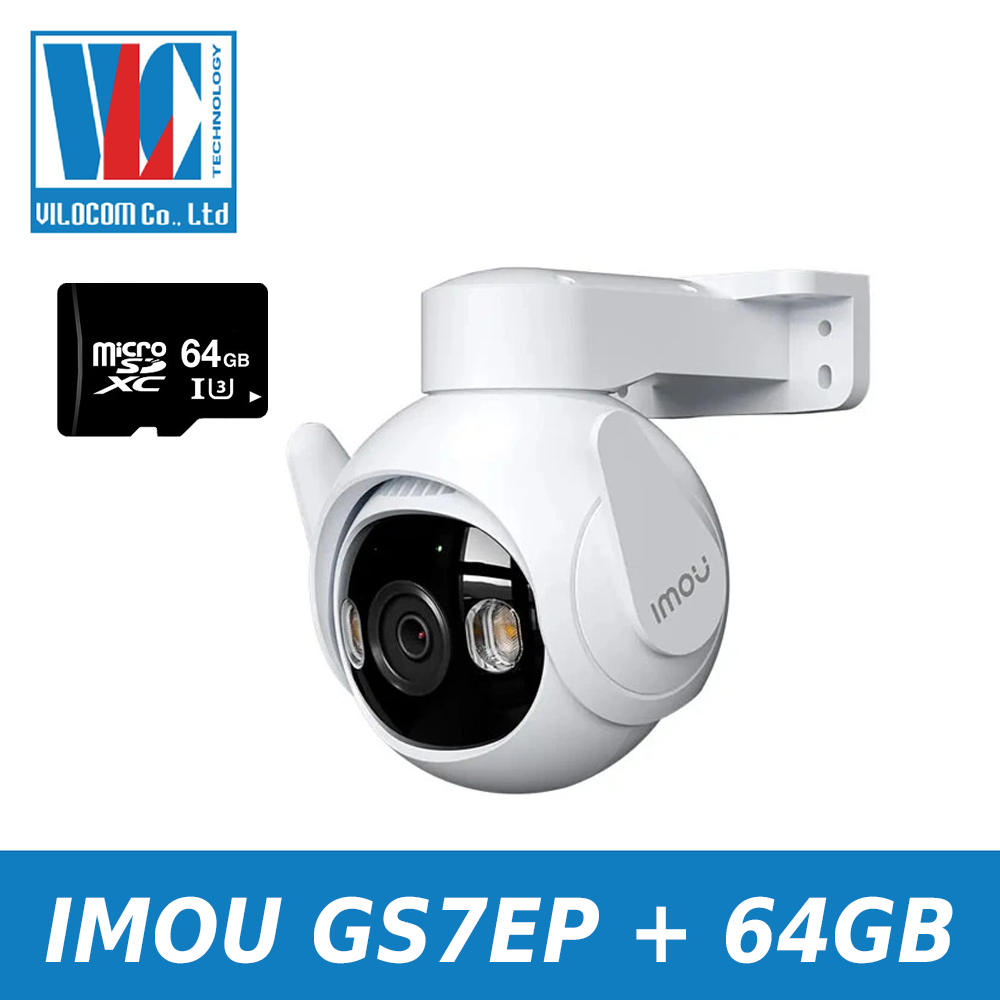 CMR WIFI Imou Full Color IPC-GS7EP-3M0WE 3.0MP Cảnh báo chủ động bật đèn và hú còi Theo dõi đối tượng Smart Tracking - Hàng chính hãng -  IPC-GS7EPTHẺ64GB