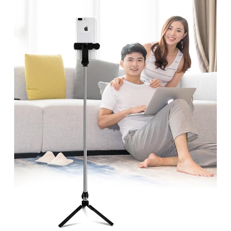 Gậy Chụp Ảnh Tự Sướng Jussy Kết Nối Bluetooth Kèm 3 Chân Đế Giữ Điện Thoại Để Quay Video, Livestream Đa Năng Nhỏ Gọn