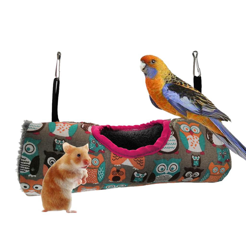Small Animal Tunnel Hammock Toy Hut Soft for Hamster Sugar Glider Pet Supply