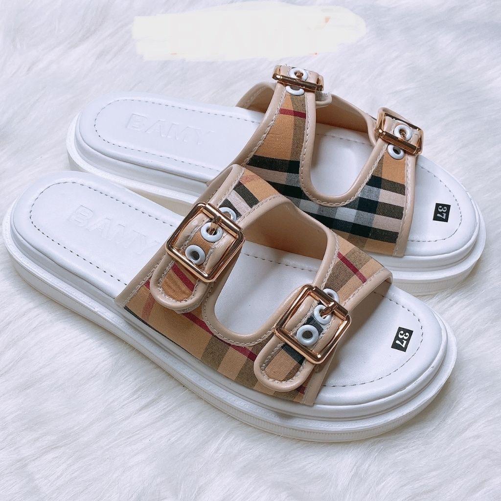 Dép lê nữ quai ngang ulzzang siêu hót,sandal nữ 2 quai đủ size 35-39 đế cực êm
